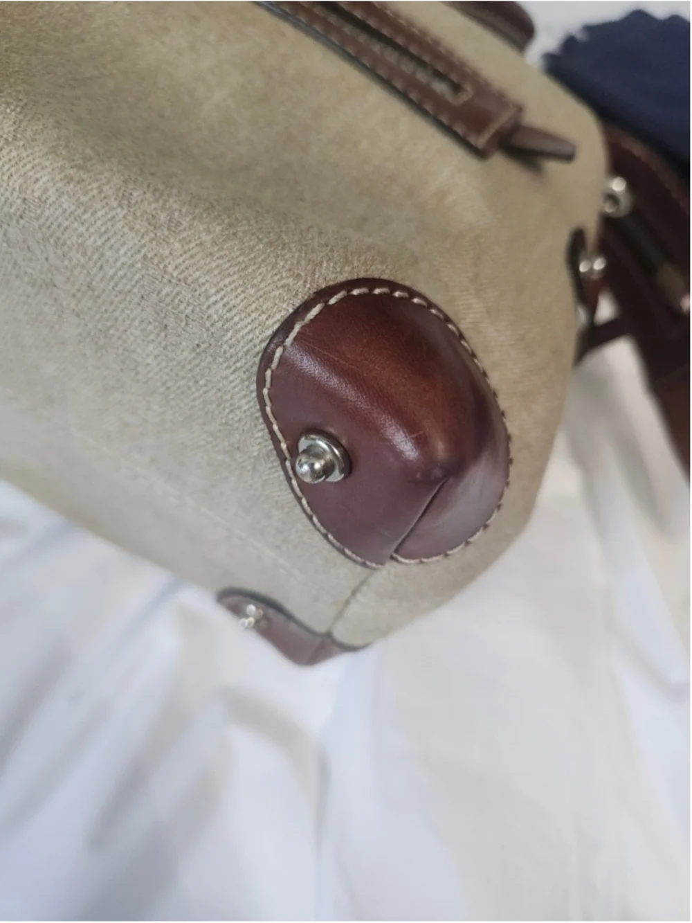 Vintage Dooney & Bourke Satchel One Size Beige Brown